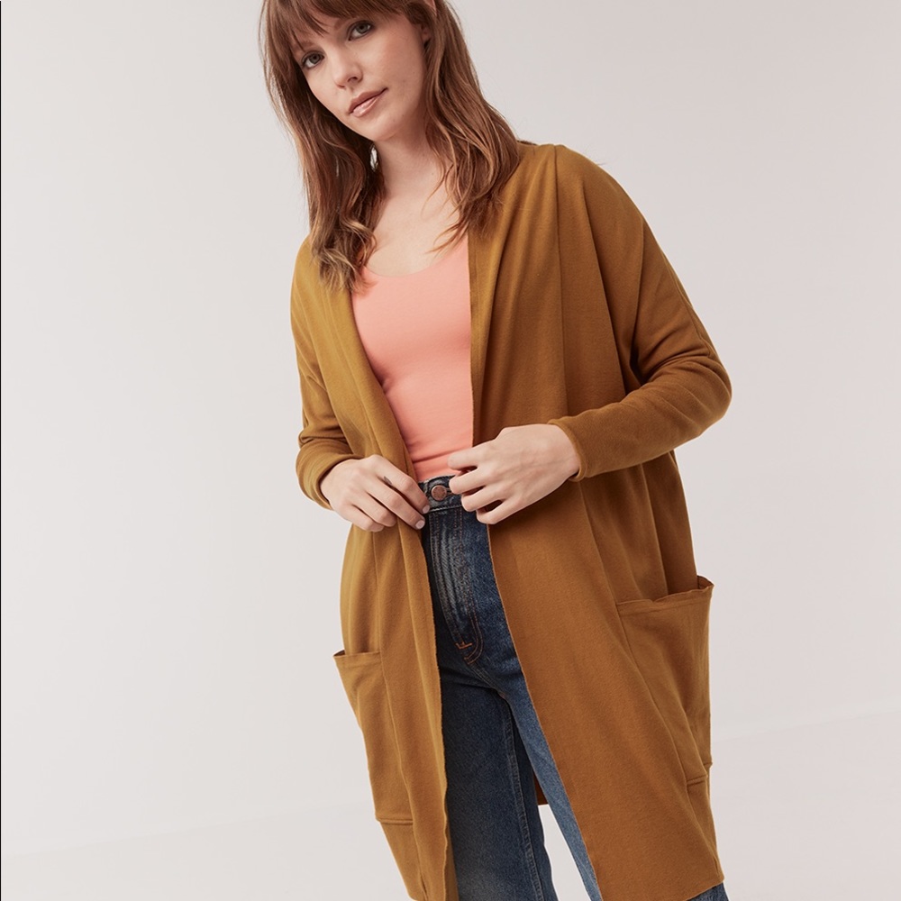 Pact airplane cardigan NWOT